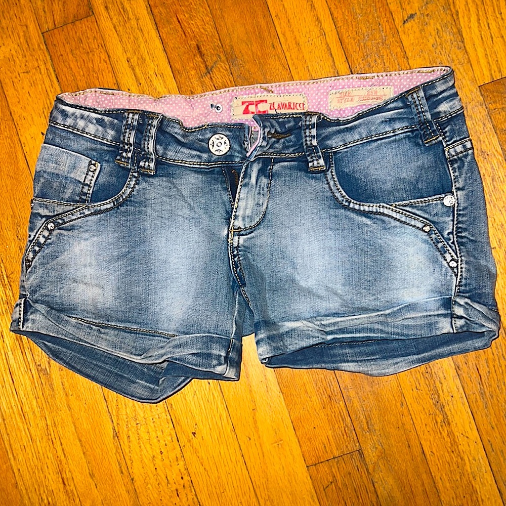 Z. Cavaricci Light Wash Denim Jean Shorts Size 25W Jeans